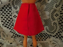 francie red skirt bk